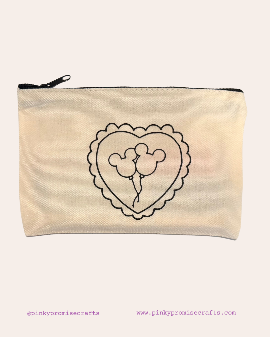 Mouse Shaped Balloons - Paint Your Own Cosmetic Bag