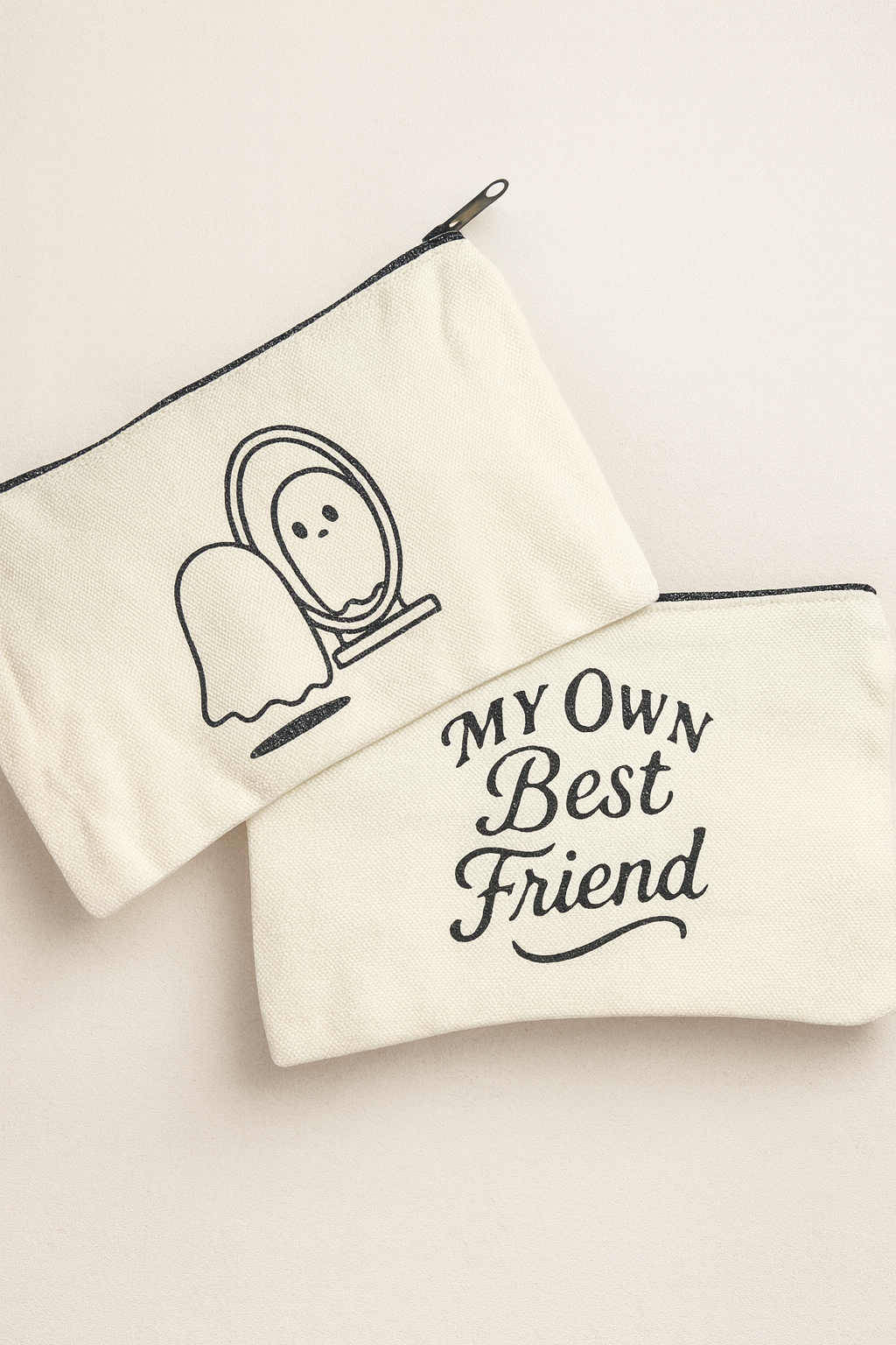 My Own Best Friend 👻 Double Sided Cosmetic Bag