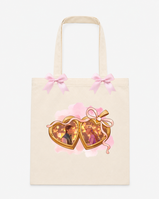 Floating Lantern Romance Tote Bag