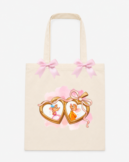 Pearl and Jaq Mice Tote Bag