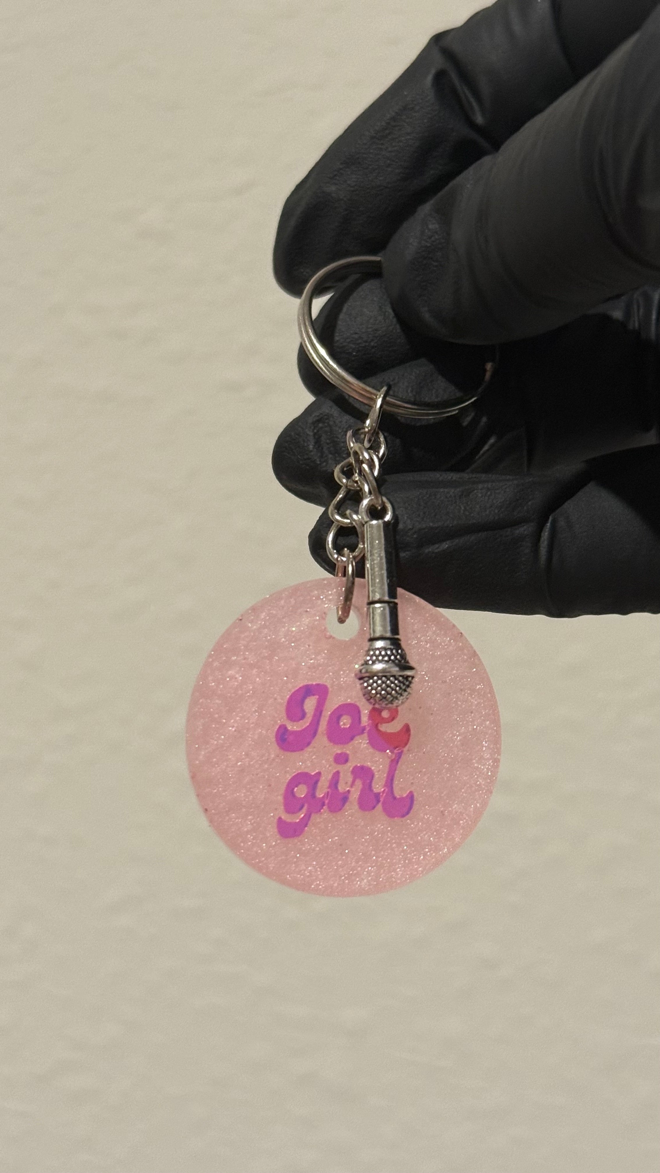 Joe Girl Keychain 🎤💙