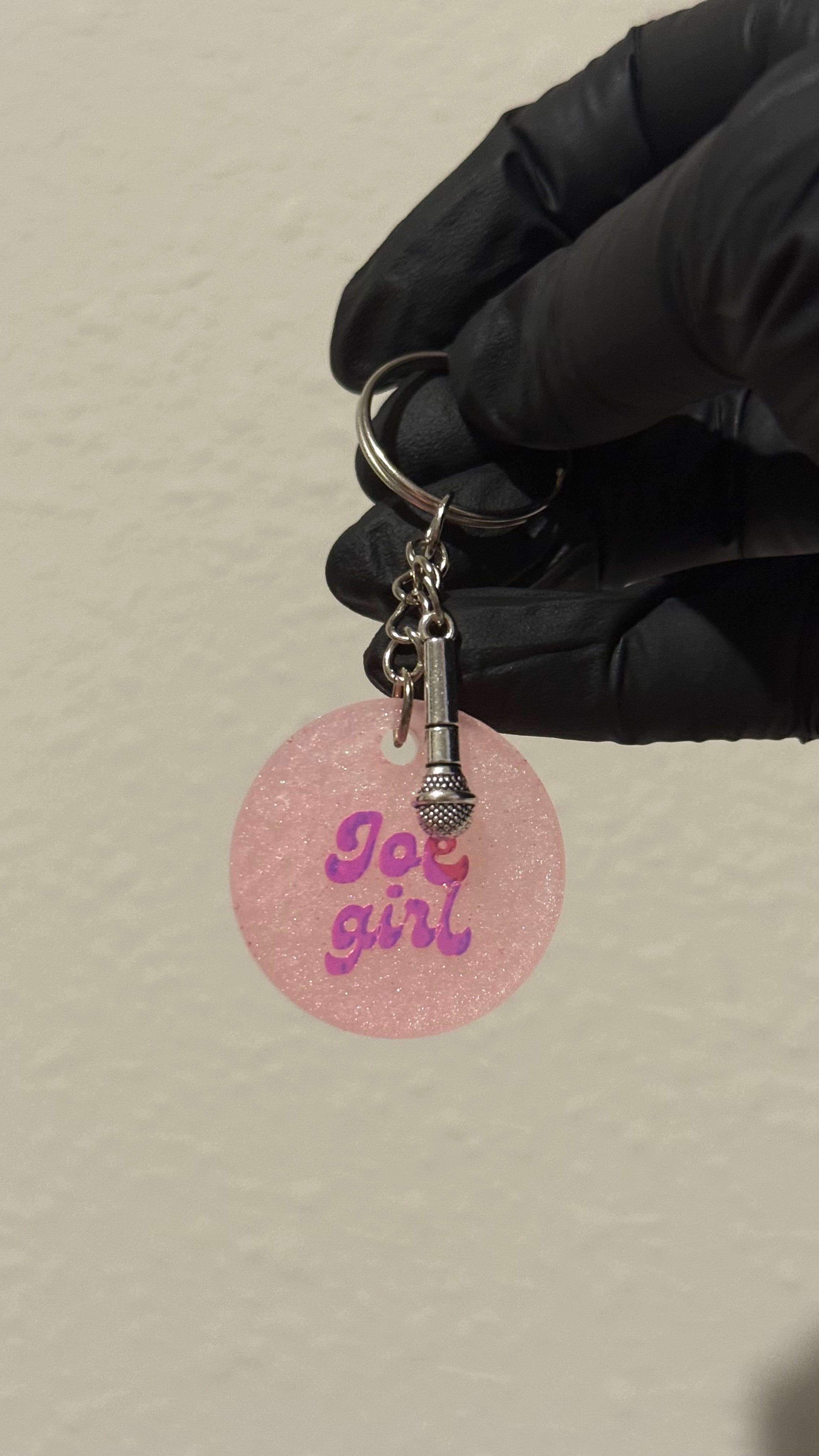 Joe Girl Keychain 🎤💙