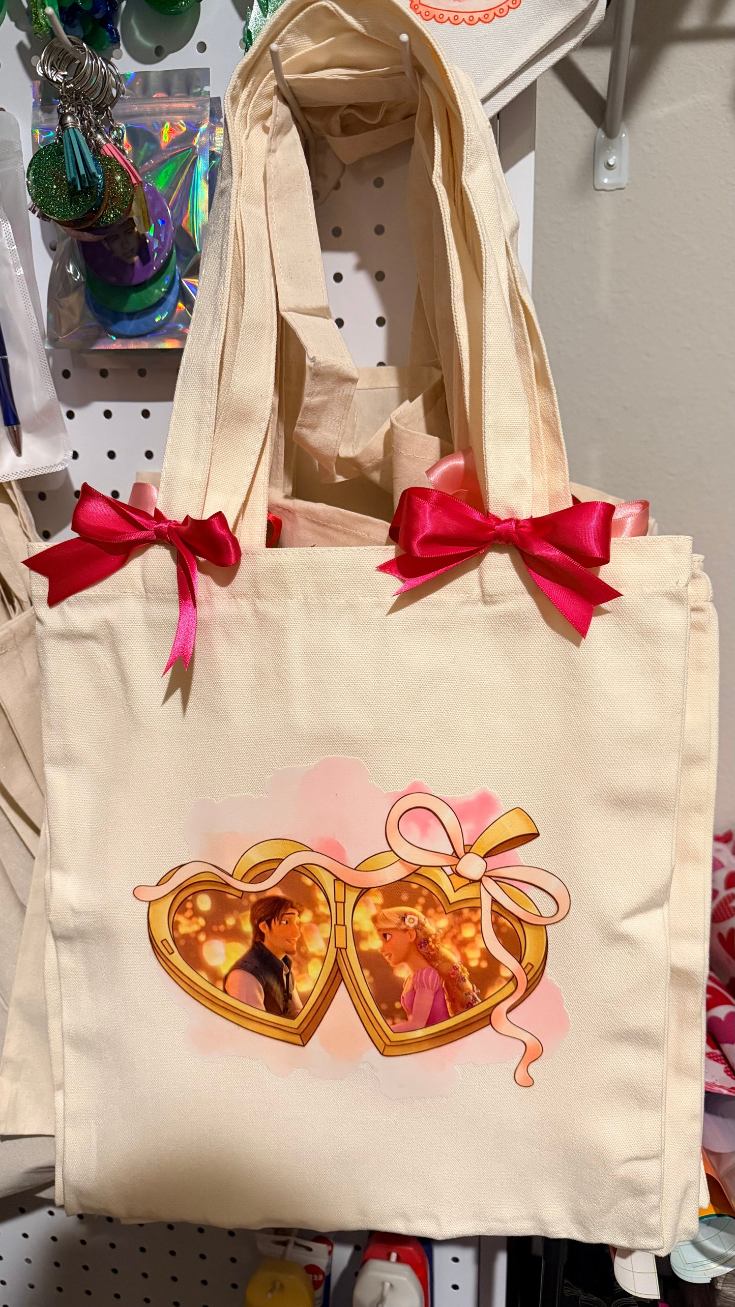 Floating Lantern Romance Tote Bag
