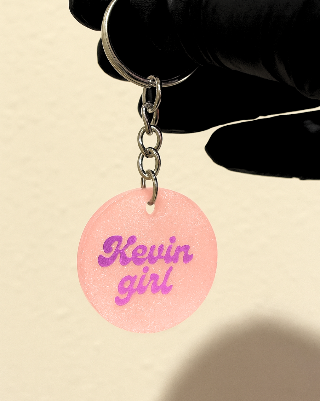 “Kevin Girl” Keychain with Guitar Charm 🎸💜