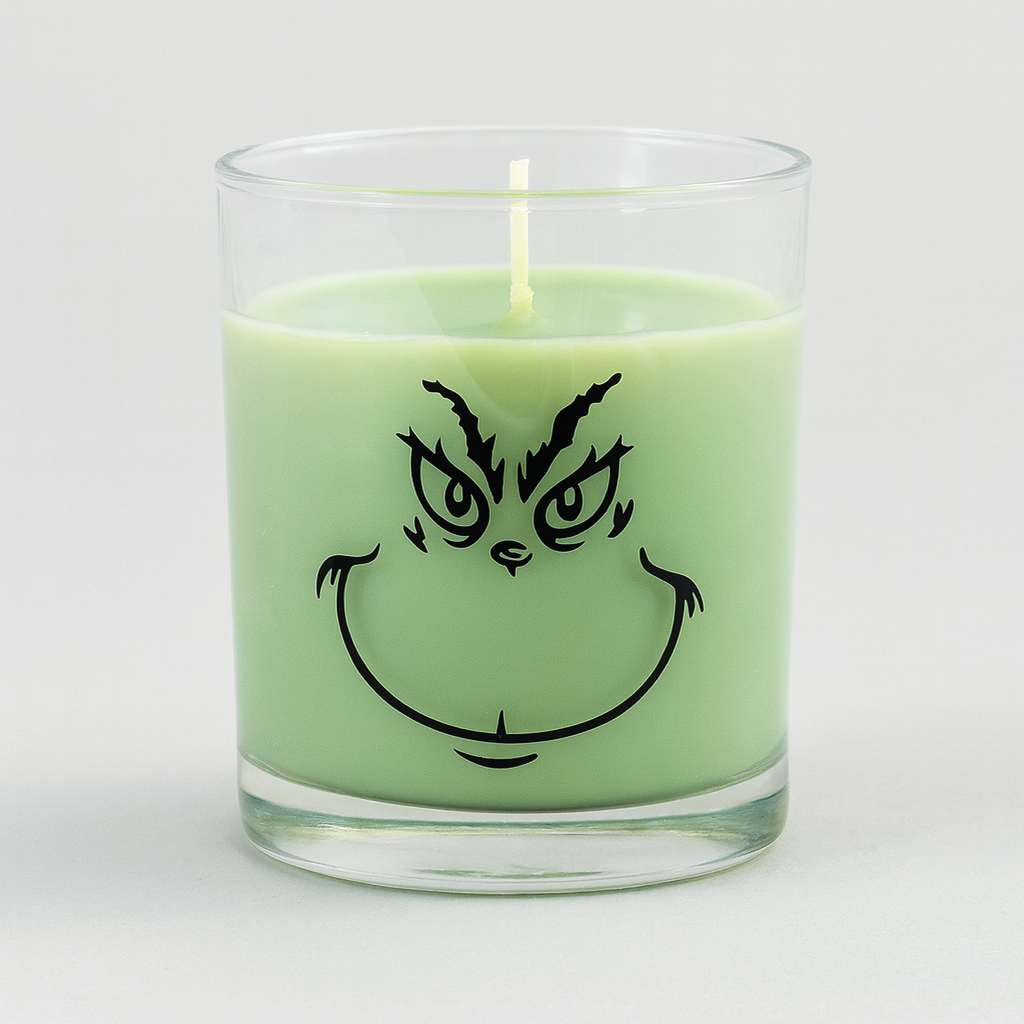 You’re a Mean One Peppermint Candle