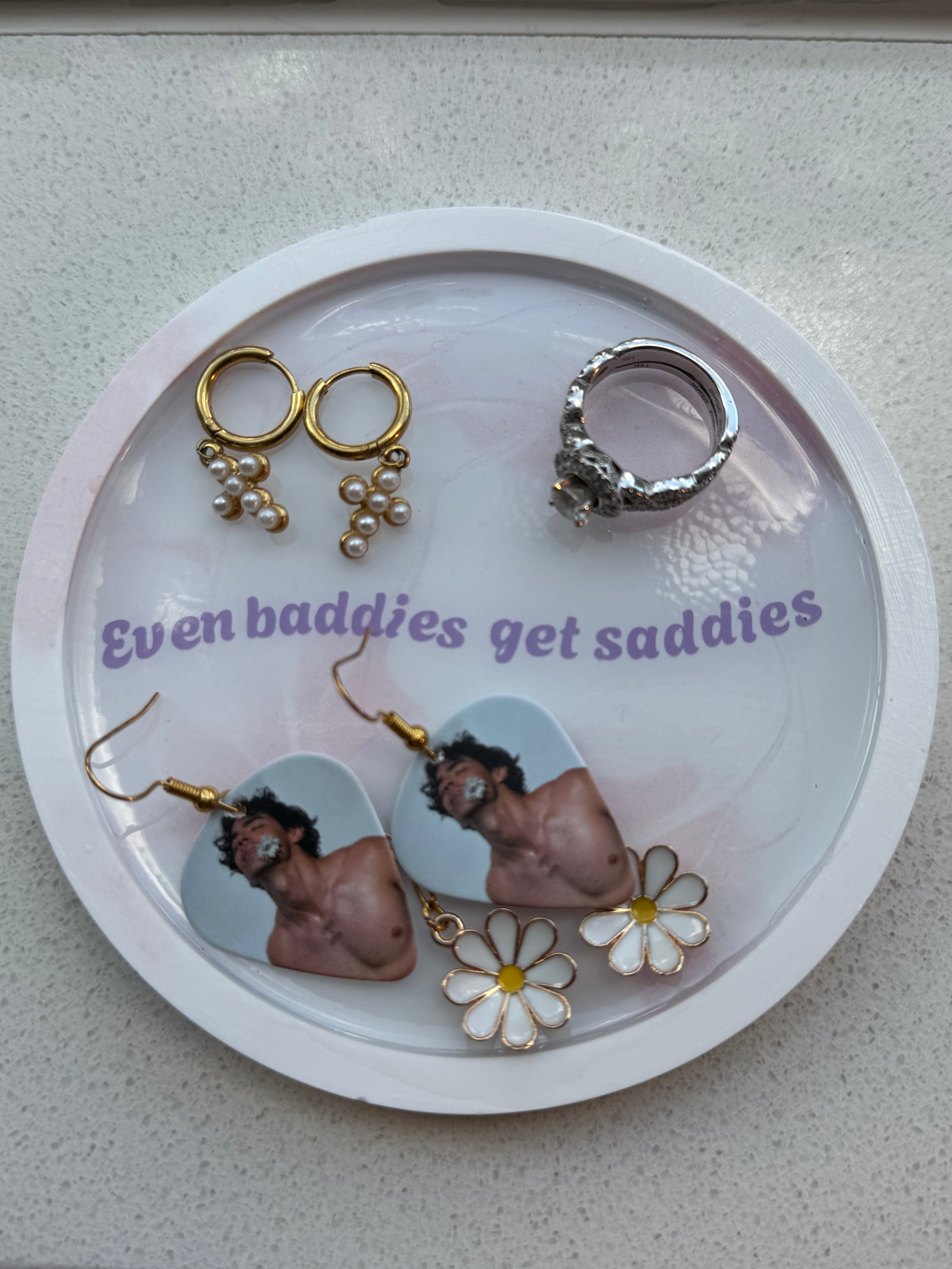 Baddies Get Saddies Jewelry Tray