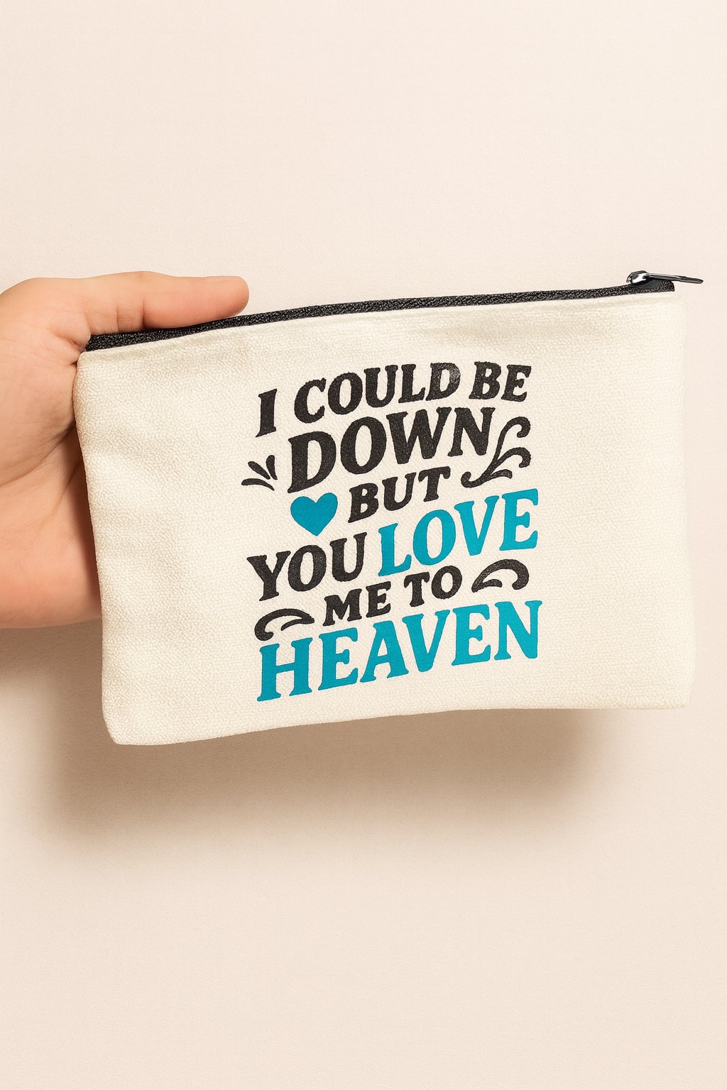 Love Me To Heaven ☁️💙 Cosmetic Bag
