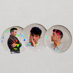 PRE-SALE! Gray Jonas Brothers Button Trio